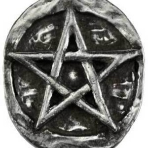 Pentagram pocket stone