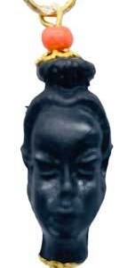 African Head Woman amulet (plastic)