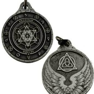 Metatron talisman silver color