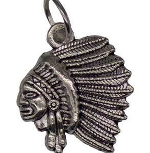 3/4" Indian Head amulet