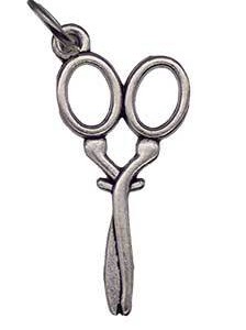 1" Scissor amulet