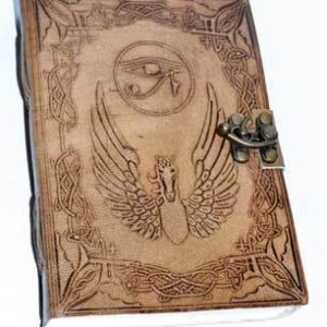 5" x 7" Eye of Horus leather w/ Latch