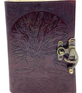 Tree of Life Aged Looking Paper leather w/ latch