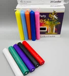 1/2" Assorted Chime Candle 20 pack