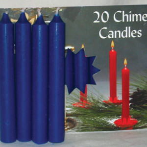 1/2" Dark Blue Chime Candle 20 pack