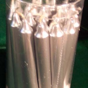 1/2" Silver Chime Candle 20 pack