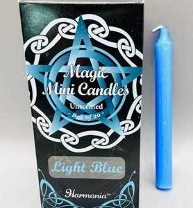 1/2" dia 5" long Light Blue chime candle 20 pack