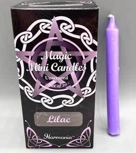 1/2" dia 5" long Lilac chime candle 20 pack