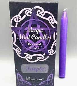 1/2" dia 5" long Purple chime candle 20 pack