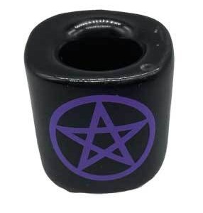 Pentagram Black ceramic holder