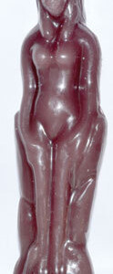 Brown Female candle 7"