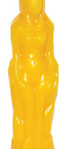Yellow Female candle 7"