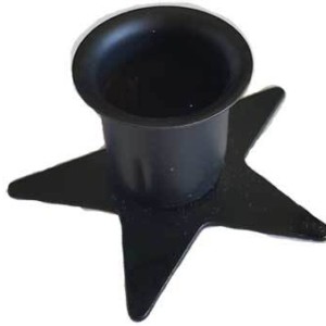 Pentagram taper candle holder