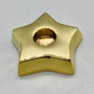 1 1/2" Brass Star chime holder