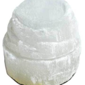 2 1/2" Selenite Iceberg tealight holder