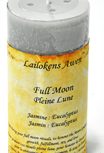 4" Full Moon scented Lailokens Awen candle