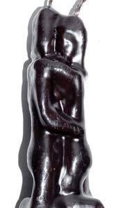 5 1/2" Lovers black candle
