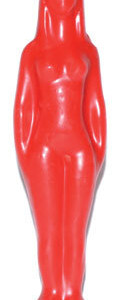 7 1/4" Red Woman candle