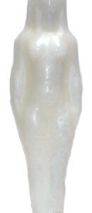 7 1/4" White Woman candle