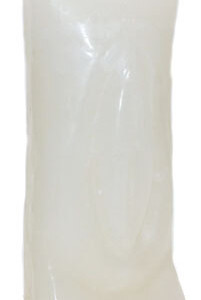 6 1/2" White Female Gender candle