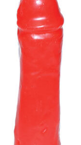 6 1/2" Red Male Gender candle