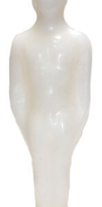 7 1/4" White Male candle