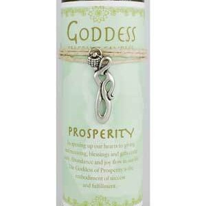Prosperity Pillar Candle with Goddess Necklace
