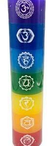 7 Chakra pillar candle