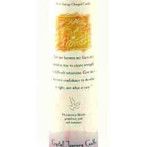 Courage Reiki Charged pillar candle