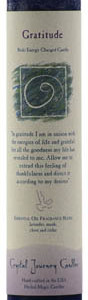 Gratitude Reiki Charged pillar candle