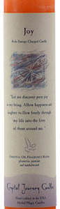 Joy Reiki Charged pillar candle