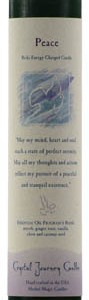 Peace Reiki Charged pillar candle