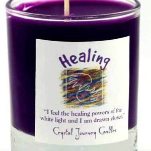 Healing soy votive candle