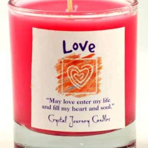 Love soy votive candle