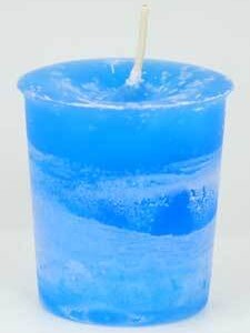 Ascended Masters & Guides Herbal votive - light blue