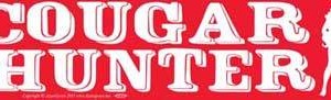 Cougar Hunter bumper sticker