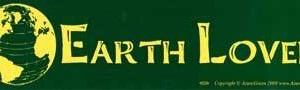 Earth Lover bumper sticker