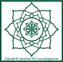 Buddha Wheel bumper sticker