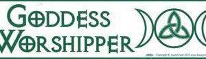 Goddess Worshipper bumper sticker