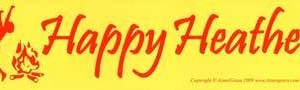 Happy Heathen bumper sticker