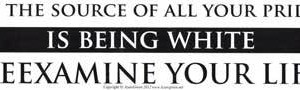 If the Source of All your Pride is Being White Reexamine Your Life