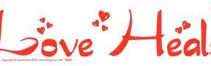 Love Heals bumper sticker