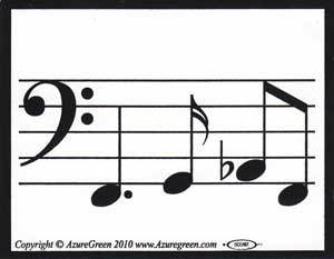 Music Line bumper sticker
