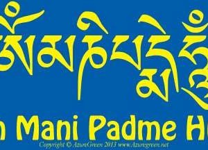 Om Mani Padme Hum bumper sticker