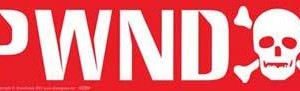 PWND bumper sticker