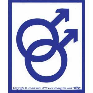 Male/Male bumper sticker