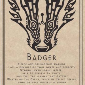 Badger Prayer poster