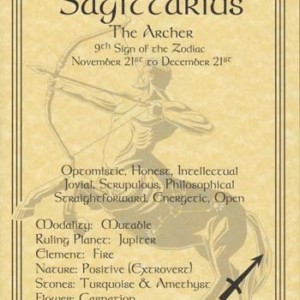 Sagittarius zodiac poster
