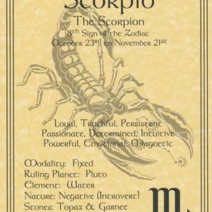 Scorpio zodiac poster