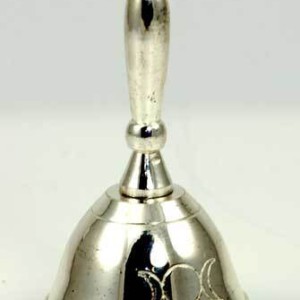 Altar Bell with Triple Moon Design 2 1/2"
